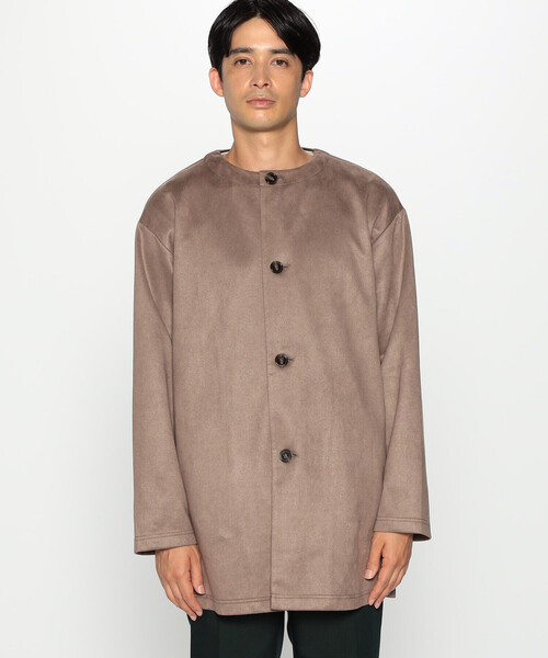 COMME CA ISM(コムサイズム)の「フェイクスエード ノーカラーカーディガン(カーディガン/ボレロ・メンズ・ブラック/モカ・L/M)」の14枚目の写真