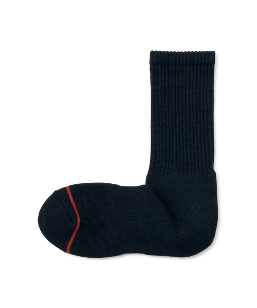 無印良品（ムジルシリョウヒン）の「足なり直角　あったか綿　厚手靴下（ウール入り・無地／紳士）（ソックス/靴下・メンズ・ネイビー系/ダークグレー/レッド/オフホワイト/グレー/ブラウン/ブラック・25-27CM/27-29cm）」の6枚目の写真