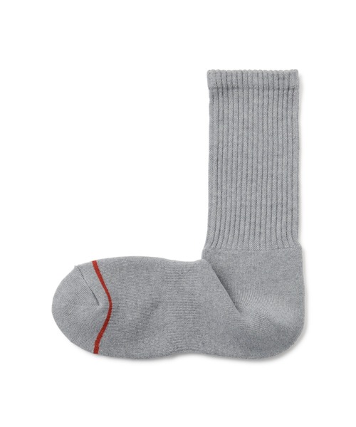 無印良品（ムジルシリョウヒン）の「足なり直角　あったか綿　厚手靴下（ウール入り・無地／紳士）（ソックス/靴下・メンズ・ネイビー系/ダークグレー/レッド/オフホワイト/グレー/ブラウン/ブラック・25-27CM/27-29cm）」の4枚目の写真