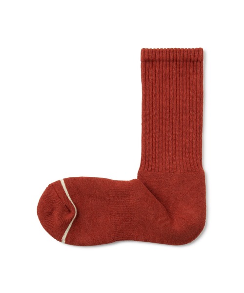 無印良品（ムジルシリョウヒン）の「足なり直角　あったか綿　厚手靴下（ウール入り・無地／紳士）（ソックス/靴下・メンズ・ネイビー系/ダークグレー/レッド/オフホワイト/グレー/ブラウン/ブラック・25-27CM/27-29cm）」の7枚目の写真