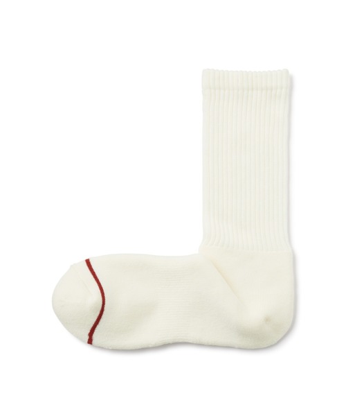 無印良品（ムジルシリョウヒン）の「足なり直角　あったか綿　厚手靴下（ウール入り・無地／紳士）（ソックス/靴下・メンズ・ネイビー系/ダークグレー/レッド/オフホワイト/グレー/ブラウン/ブラック・25-27CM/27-29cm）」の2枚目の写真