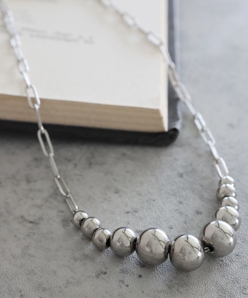 LEPSIM(レプシィム)の「ステンレスショートネックレス 983135(ネックレス・レディース・ゴールド系その他/シルバー/シルバー系その他/ゴールド・ONE SIZE)」の3枚目の写真