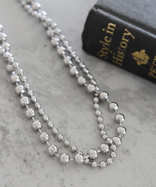 LEPSIM(レプシィム)の「ステンレスショートネックレス 983135(ネックレス・レディース・ゴールド系その他/シルバー/シルバー系その他/ゴールド・ONE SIZE)」の2枚目の写真