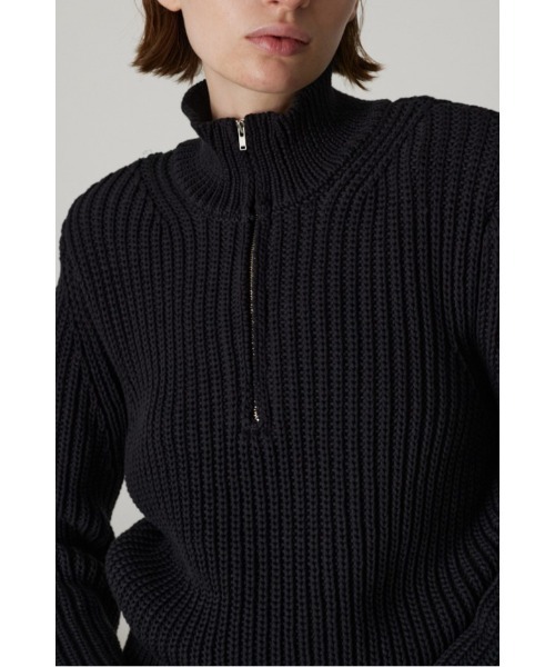 RIM.ARK（リムアーク）の「Padded square knit パディッドスクエアニット（ニット/セーター・レディース・ブラック/カーキ/ライトイエロー・FREE）」の21枚目の写真