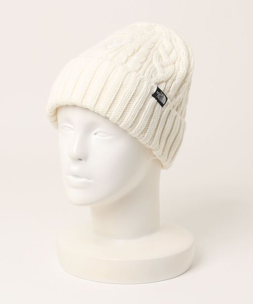 THE NORTH FACE(ザノースフェイス)の「【THE NORTH FACE】Cable Baenie(ニットキャップ/ビーニー・レディース・ホワイト・X-SMALL)」の1枚目の写真