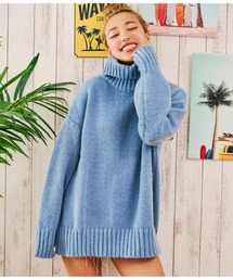 anap mimpi | スリットポイント起毛オフタートルニット(ニット/セーター)