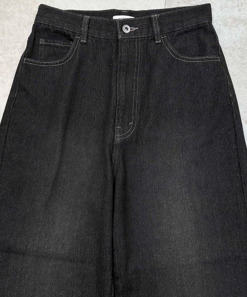 sedacle(セダクル)の「オーバーシルエットボア切り替えデニム(デニムパンツ・メンズ・ブラック・SMALL/LARGE/MEDIUM)」の15枚目の写真
