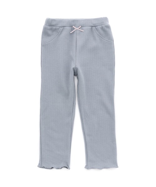 F.O.KIDS(エフオーキッズ)の「F.O.KIDS/エフオーキッズ 裏起毛リブレギパンツ(レギンス/スパッツ・キッズ・ピンク/アイボリー/ブラック/サックスブルー・140/120/130)」の4枚目の写真