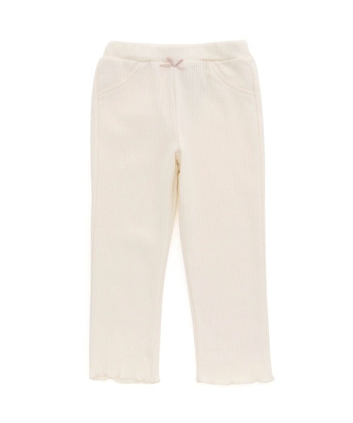 F.O.KIDS(エフオーキッズ)の「F.O.KIDS/エフオーキッズ 裏起毛リブレギパンツ(レギンス/スパッツ・キッズ・ピンク/アイボリー/ブラック/サックスブルー・140/120/130)」の2枚目の写真