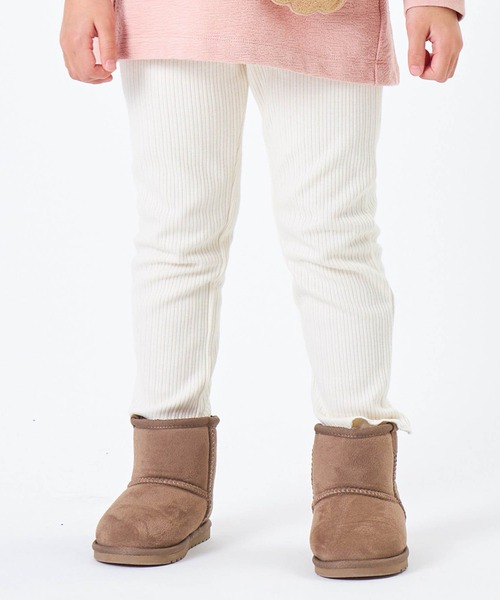 F.O.KIDS(エフオーキッズ)の「F.O.KIDS/エフオーキッズ 裏起毛リブレギパンツ(レギンス/スパッツ・キッズ・ピンク/アイボリー/ブラック/サックスブルー・140/120/130)」の7枚目の写真