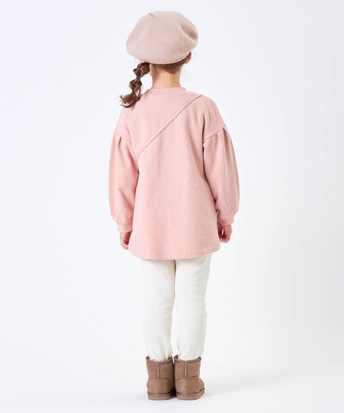 F.O.KIDS(エフオーキッズ)の「F.O.KIDS/エフオーキッズ 裏起毛リブレギパンツ(レギンス/スパッツ・キッズ・ピンク/アイボリー/ブラック/サックスブルー・140/120/130)」の8枚目の写真