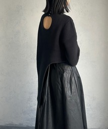 &g'aime | 【&g'aime】カーブヘムハイネックニットトップス(ニット/セーター)