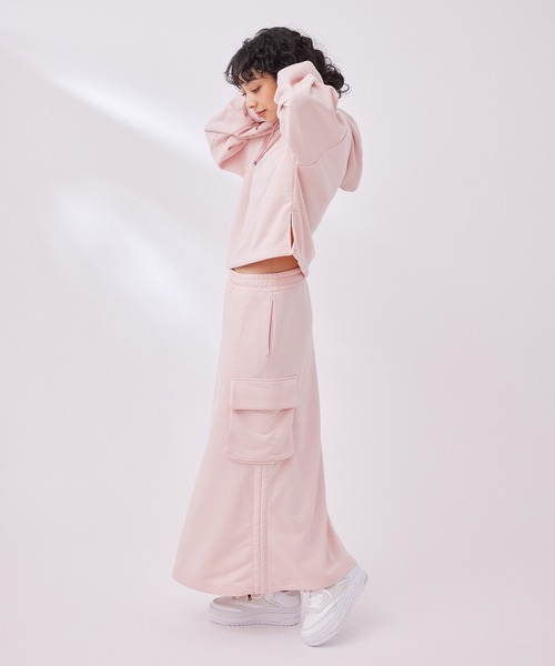 NERGY（ナージー）の「【UV＆吸水速乾】ワイドフードスウェットトップス（パーカー・レディース・キナリ/ブラック/ピンク・FREE）」の15枚目の写真