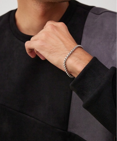 AZUL by moussy（アズールバイマウジー）の「ベネチアンチェーンブレスレット（ブレスレット・メンズ・ブラック/シルバー/ゴールド・FREE）」の3枚目の写真