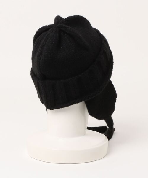 B.I.D.（ビーアイディー）の「フライトキャップ/耳あて付きニット帽（MA）（ニットキャップ/ビーニー・レディース・ブラウン/グリーン/ブラック/ホワイト・FREE）」の11枚目の写真