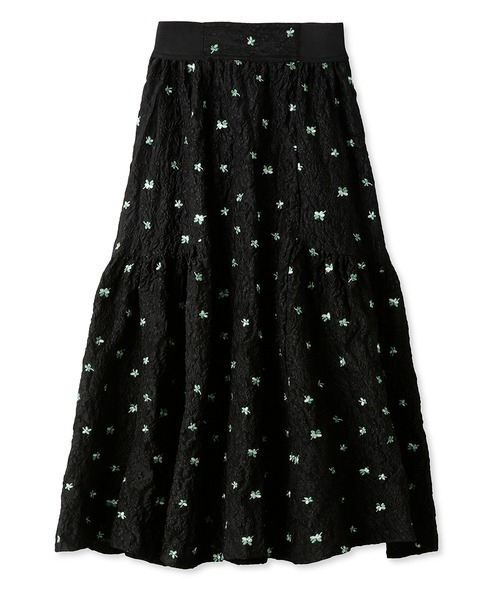 SNIDEL(スナイデル)の「エンボスジャガードボリュームギャザースカート(スカート・レディース・ホワイト/ライトブルー/ブラック・1/0)」の18枚目の写真