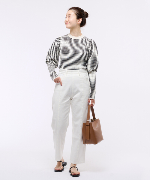 IENA:GIANNI NOTARO レザーバッグ　ホワイト ジャンニノターロ gianni notaro carol j ハンドバッグ