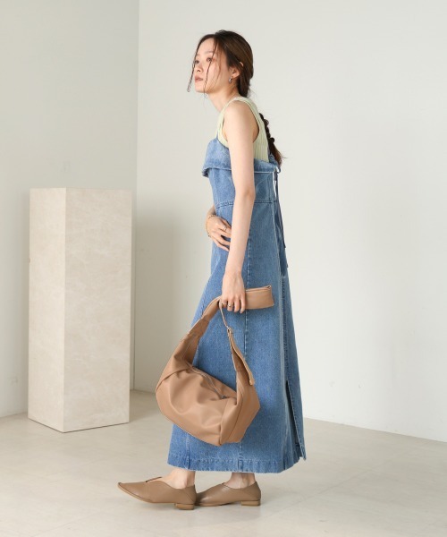 Bab(バブ)の「タッククロワッサンバッグ(ショルダーバッグ・レディース・ブラック/アイボリー/ベージュ・ONESIZE)」の14枚目の写真