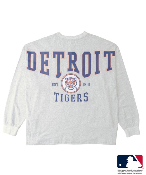 MLB（メジャーリーグベースボール）の「MLB エムエルビー 胸刺繍 ワンポイント バッグロゴ ラバープリント 長袖 クルーネック Tシャツ ロンT（Tシャツ/カットソー・メンズ・ホワイト/グリーン/ネイビー/ブラック/アッシュグレー・M/L/LL）」の6枚目の写真
