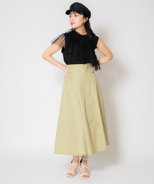 NOELA(ノエラ)の「3WAYチュールセットトップス(Tシャツ/カットソー・レディース・ブラック/グレー/レッド・フリー)」の18枚目の写真