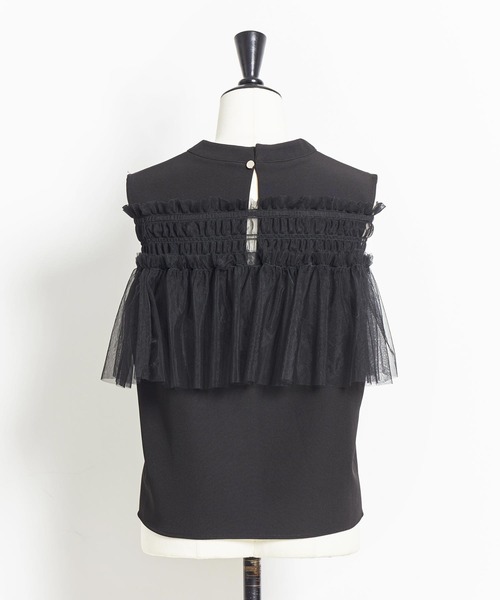 NOELA(ノエラ)の「3WAYチュールセットトップス(Tシャツ/カットソー・レディース・ブラック/グレー/レッド・フリー)」の12枚目の写真