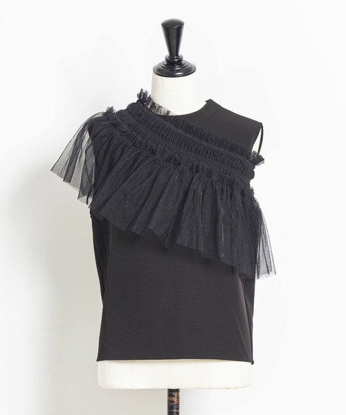 NOELA(ノエラ)の「3WAYチュールセットトップス(Tシャツ/カットソー・レディース・ブラック/グレー/レッド・フリー)」の5枚目の写真