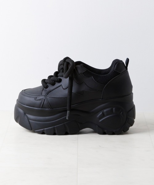 attagirl（アタガール）の「ボリュームレースアップスニーカー（スニーカー・レディース・ブラック/ピンク/ホワイト・M/S/LL/L）」の7枚目の写真