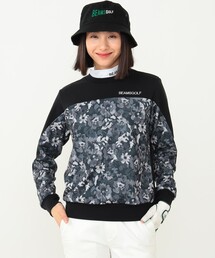 BEAMS GOLF（ビームスゴルフ）の「〈WOMEN〉BEAMS GOLF ORANGE LABEL / フラワーカモ プリント スウェットシャツ（スウェット）」