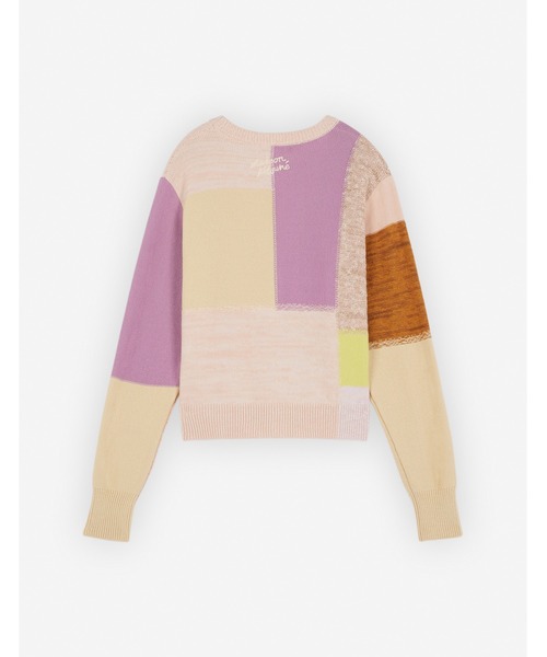 Maison Kitsune（メゾンキツネ）の「PATCHWORK CROPPED CARDIGAN 