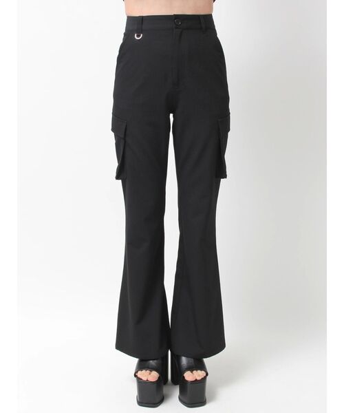 EMODA(エモダ)の「アウトポケットフレアパンツ(カーゴパンツ・レディース・その他/ブルー/ブラック・SMALL/MEDIUM)」の18枚目の写真