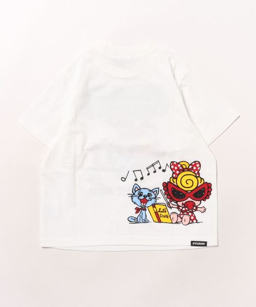 HYSTERIC MINI(ヒステリックミニ)の「BEST FRIENDS FOREVER 半袖Tシャツ(Tシャツ/カットソー・キッズ・ホワイト/ピンク・105/120/110)」の3枚目の写真