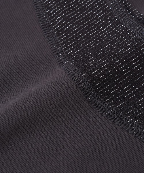 un dix cors(アンディコール)の「ラメチュールタンクトップ(タンクトップ・レディース・チャコールグレー/ホワイト・FREE)」の10枚目の写真