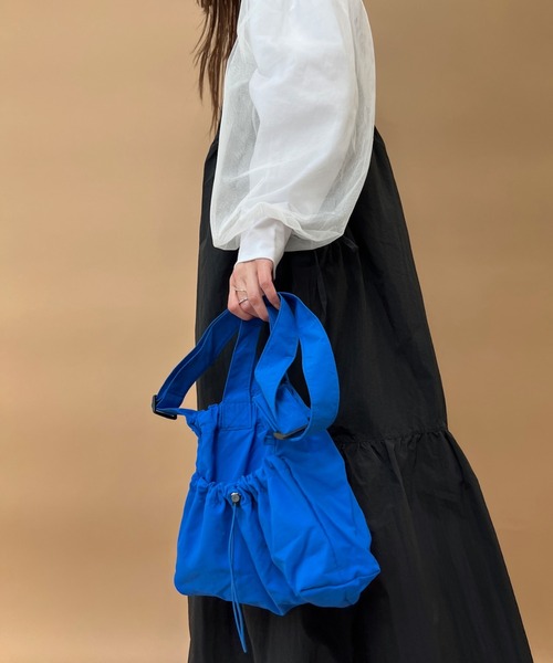 y/m(イム)の「ドロストナイロン2WayBAG(ショルダーバッグ・レディース・ブラック/ブルー/アイボリー・FREE)」の14枚目の写真