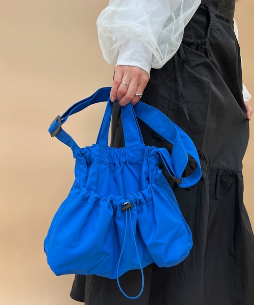 y/m(イム)の「ドロストナイロン2WayBAG(ショルダーバッグ・レディース・ブラック/ブルー/アイボリー・FREE)」の15枚目の写真