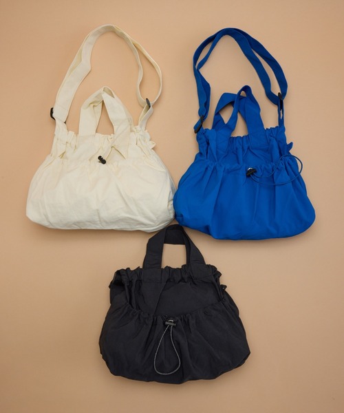 y/m(イム)の「ドロストナイロン2WayBAG(ショルダーバッグ・レディース・ブラック/ブルー/アイボリー・FREE)」の20枚目の写真