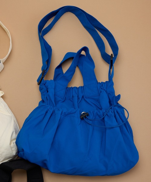 y/m(イム)の「ドロストナイロン2WayBAG(ショルダーバッグ・レディース・ブラック/ブルー/アイボリー・FREE)」の22枚目の写真