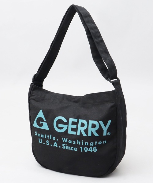 GERRY(ジェリー)の「ロゴプリント キャンバス ショルダーバッグ(ショルダーバッグ・メンズ・ブラック/オフホワイト・FREE)」の3枚目の写真