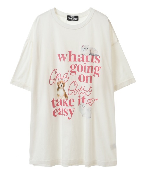 Candy stripper Tシャツ セール】CANDY SWEETIE BIG BIG Tシャツ（Tシャツ/カットソー