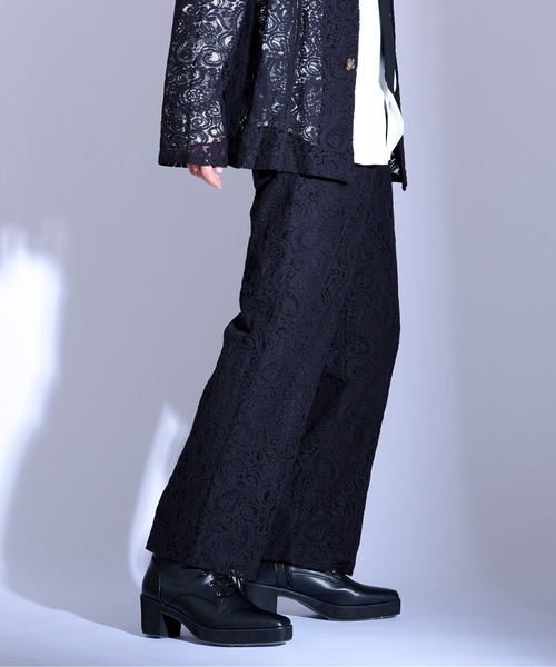 Ellno Loset(エルノロゼット)の「コードレースストレートパンツ/SETUP対応(その他パンツ・メンズ・ブルー系その他/ブルー/ブラック/ボルドー・LARGE/MEDIUM/SMALL/X-SMALL)」の6枚目の写真