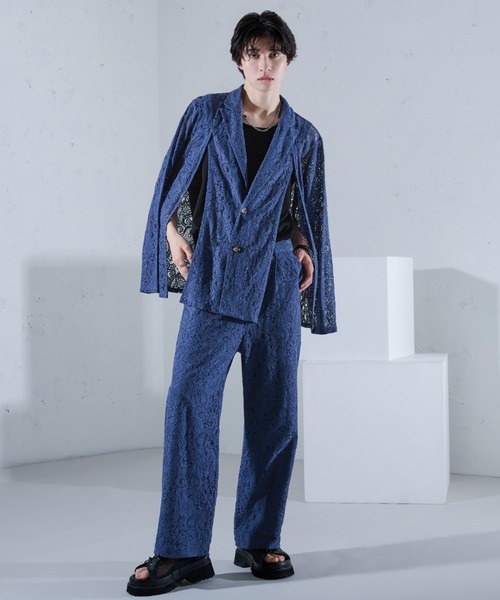 コードレースストレートパンツ ジャケット セットアップ Ellno Loset パンツ コードレースストレートパンツ/SETUP対応
