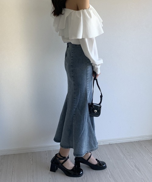 Silly（シリー）の「【トレンドアイテム！】ブロックヒールリボンパンプス（パンプス・レディース・ブラック・SMALL/MEDIUM/LARGE）」の4枚目の写真