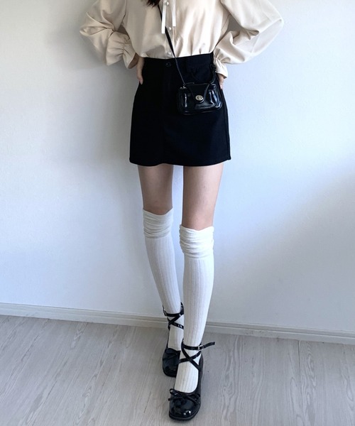 Silly（シリー）の「【トレンドアイテム！】ブロックヒールリボンパンプス（パンプス・レディース・ブラック・SMALL/MEDIUM/LARGE）」の10枚目の写真