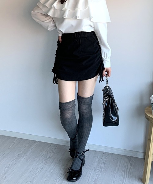 Silly（シリー）の「【トレンドアイテム！】ブロックヒールリボンパンプス（パンプス・レディース・ブラック・SMALL/MEDIUM/LARGE）」の12枚目の写真