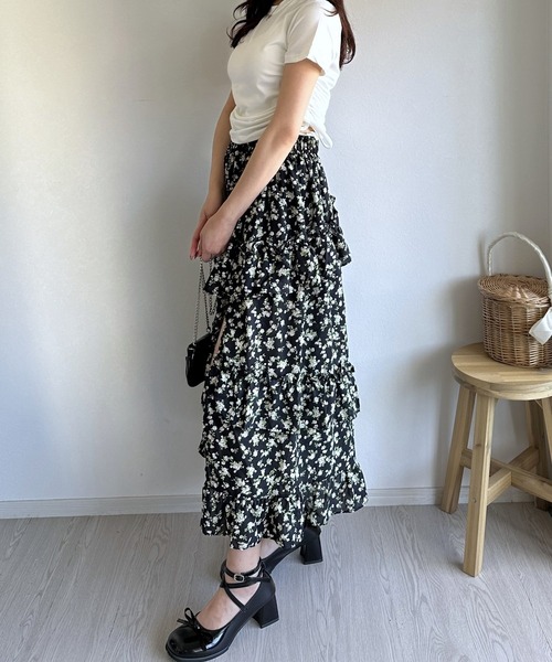 Silly（シリー）の「【トレンドアイテム！】ブロックヒールリボンパンプス（パンプス・レディース・ブラック・SMALL/MEDIUM/LARGE）」の6枚目の写真