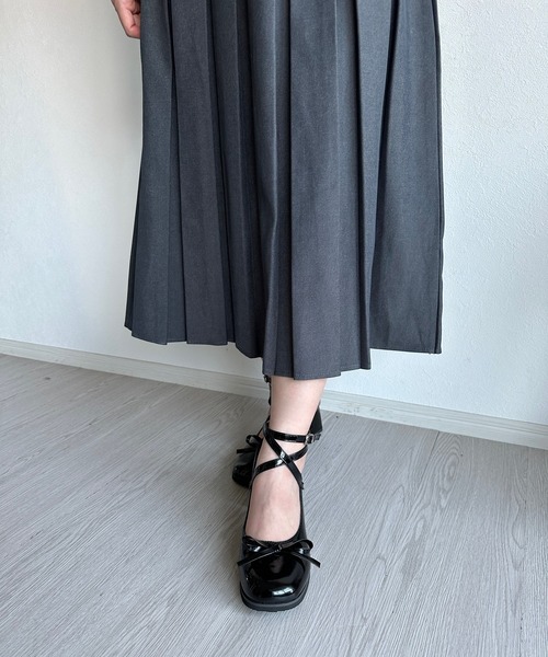 Silly（シリー）の「【トレンドアイテム！】ブロックヒールリボンパンプス（パンプス・レディース・ブラック・SMALL/MEDIUM/LARGE）」の20枚目の写真