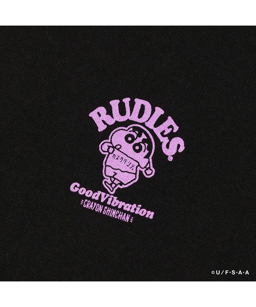 RUDIE'S(ルーディーズ)の「RUDIE'SxCRAYON SHINCHAN BACK TO BACK TEE/ルーディーズ×クレヨンしんちゃん バックトゥーバック Tシャツ(Tシャツ/カットソー・メンズ・ブラック/ホワイト・XXL/XL/L/M/S)」の12枚目の写真