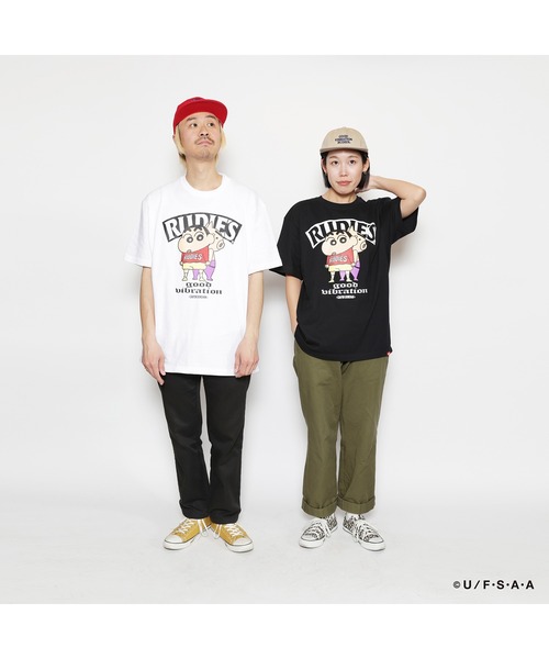 RUDIE'S(ルーディーズ)の「RUDIE'SxCRAYON SHINCHAN BACK TO BACK TEE/ルーディーズ×クレヨンしんちゃん バックトゥーバック Tシャツ(Tシャツ/カットソー・メンズ・ブラック/ホワイト・XXL/XL/L/M/S)」の14枚目の写真