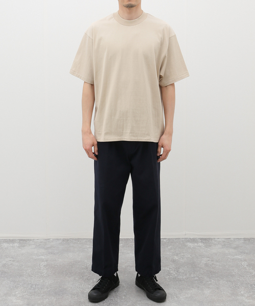 Kaptain Sunshine（キャプテン サンシャイン）の「KAPTAIN SUNSHINE / Suvin Supima Tube Tee Light KSBSCS04（Tシャツ/カットソー・メンズ・ホワイト/ネイビー/ベージュ・LARGE/MEDIUM）」の12枚目の写真