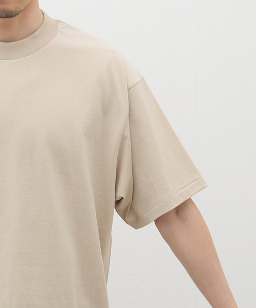 Kaptain Sunshine（キャプテン サンシャイン）の「KAPTAIN SUNSHINE / Suvin Supima Tube Tee Light KSBSCS04（Tシャツ/カットソー・メンズ・ホワイト/ネイビー/ベージュ・LARGE/MEDIUM）」の6枚目の写真