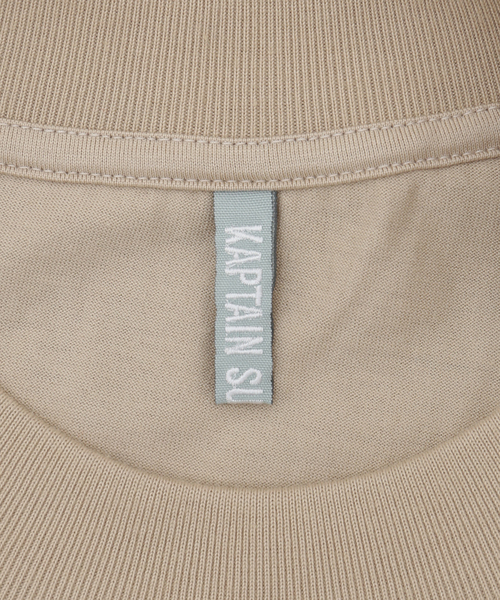 Kaptain Sunshine（キャプテン サンシャイン）の「KAPTAIN SUNSHINE / Suvin Supima Tube Tee Light KSBSCS04（Tシャツ/カットソー・メンズ・ホワイト/ネイビー/ベージュ・LARGE/MEDIUM）」の9枚目の写真